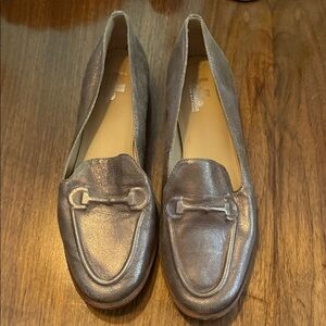 Belle Sigerson Morrison Bronze Leather Loafers